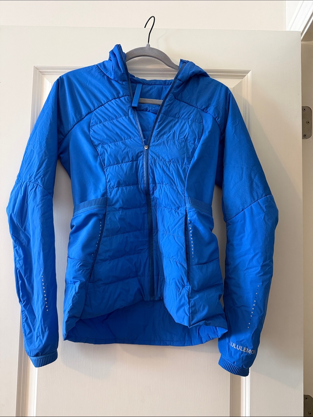 lululemon athletica Electric Blue Hooded Puffer Jacket